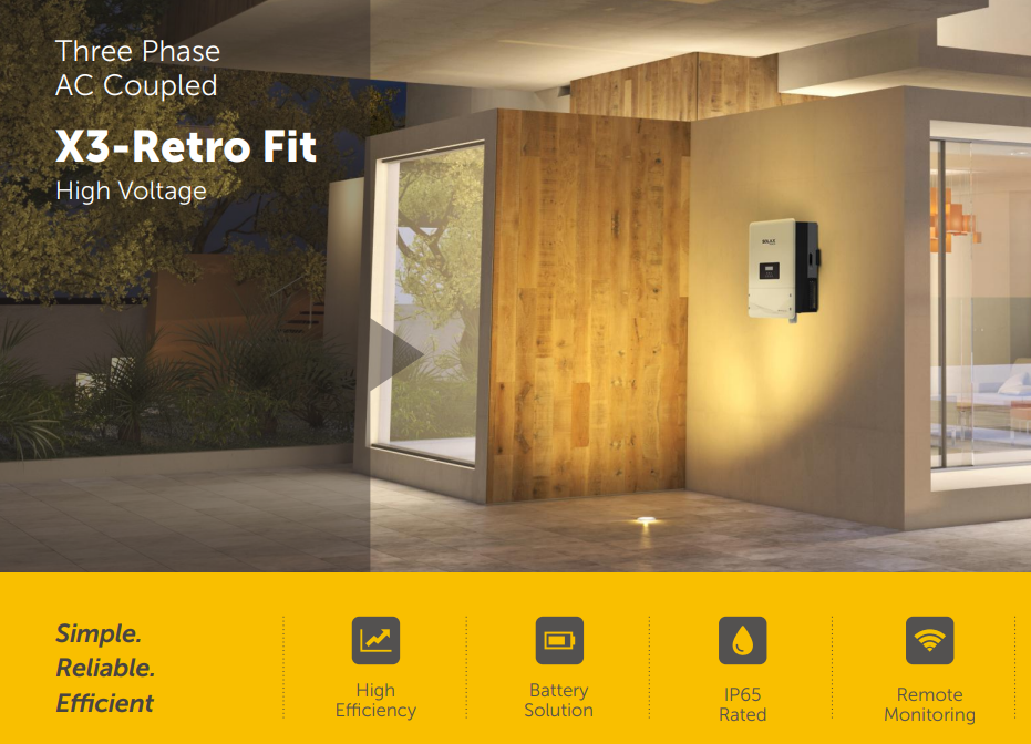 SolaX X3-Retro Fit inverter installation display