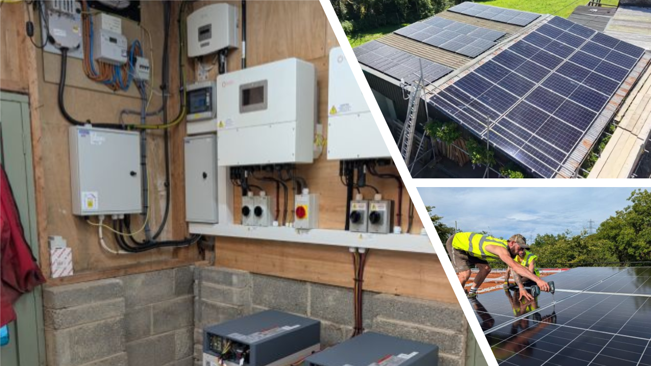 17kW Solar | 645W AIKO Solar Panels | 2 X Solis 15Kw Hybrids | 2 X Pylon H-Force 20kWh stacks | Swansea
