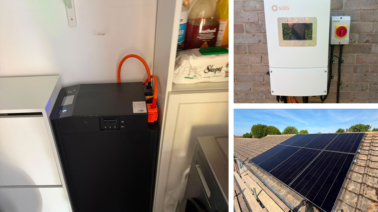 4.32kWh AIKO Solar | Solis 5kW Hybrid | Fogstar ECO 16.1kWh | Hornchurch