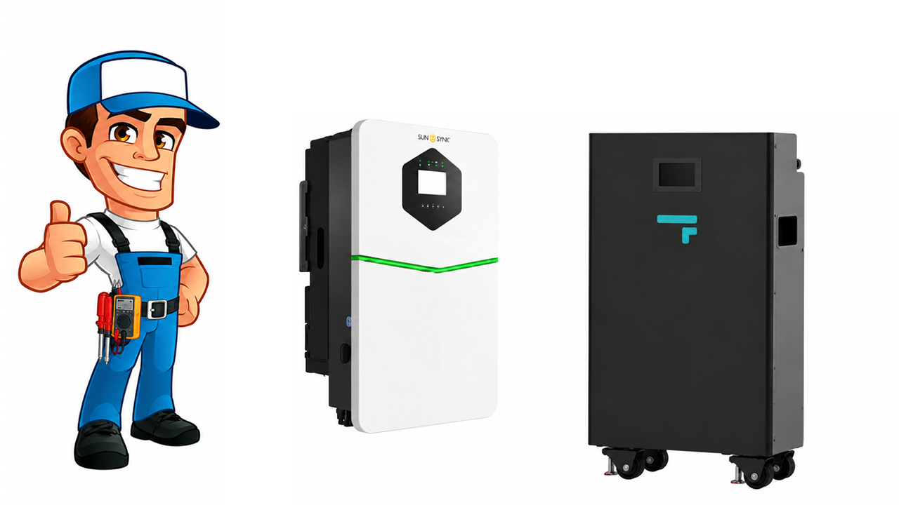 Installed Sunsynk ACURE 3.6/5/7/8kW Hybrid | Fogstar Energy | IP65 10yr Warranty Model | Heating Element | Fire Suppression | Ave £195/kW