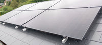 Thumbnail for Close-up of solar panel array on roof