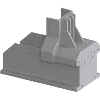 Esdec ClickFit EVO Mounting Rail End Cap Grey