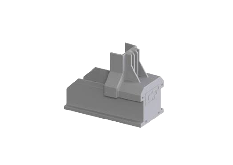 Esdec ClickFit EVO Mounting Rail End Cap Grey