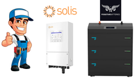 Thumbnail for Installed Solis 8/10kW Hybrid PLUS | Fogstar Energy 48.3-64.4kWh Modular Battery Stack | IP65 | Heating Element | Fire Suppression | AI Optimised | Ave £146/kW