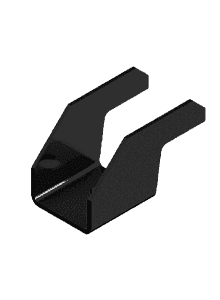 GSE Mid Clamp Double V2023 EPDM - H16 %96 Black w/EPDM Foam Attached
