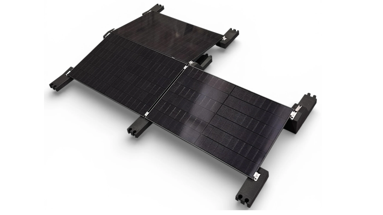 Gaia Rubber Self-Ballasted Mounting System | East / West | 10-Degrees