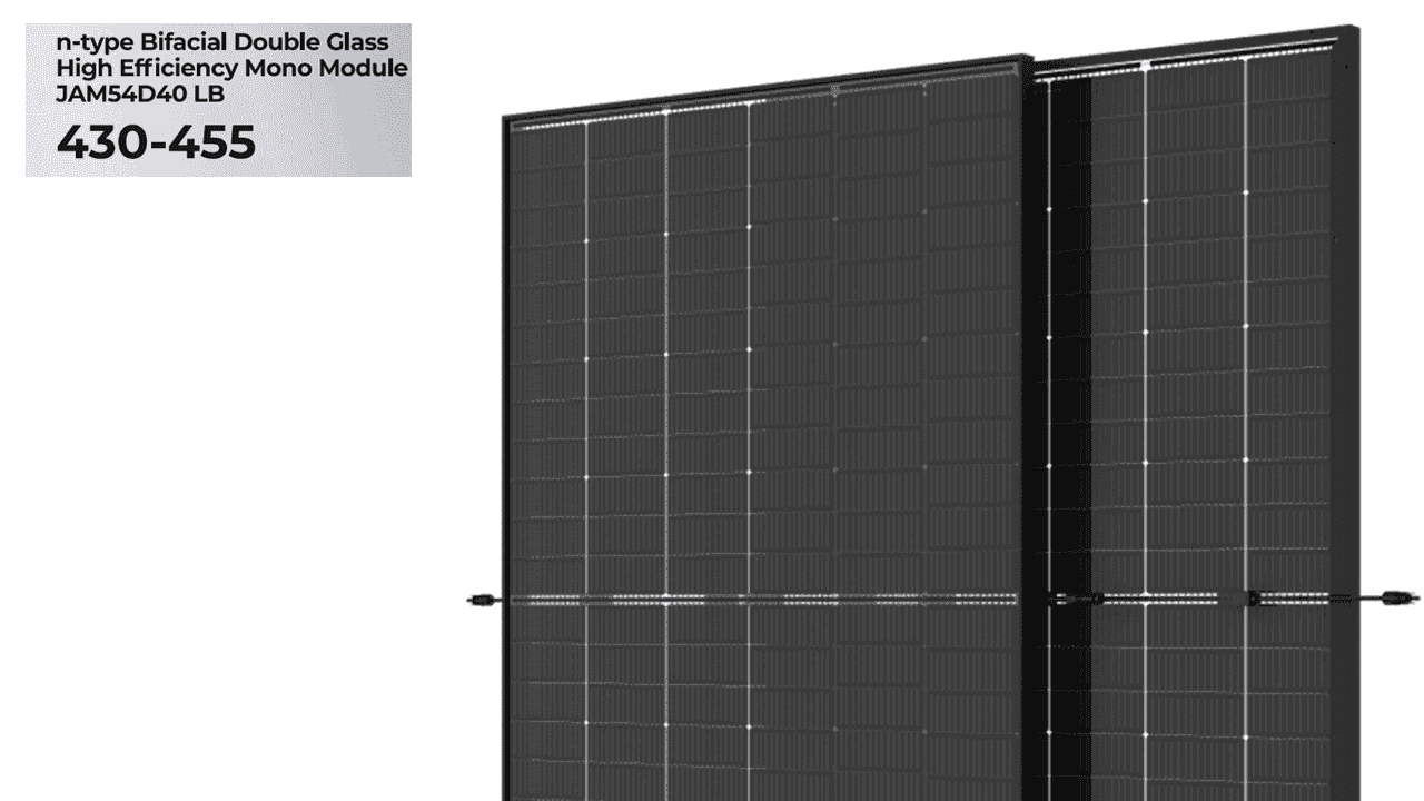 500W JA Solar | N-type Bifacial Double Glass | LB Traceable All Black