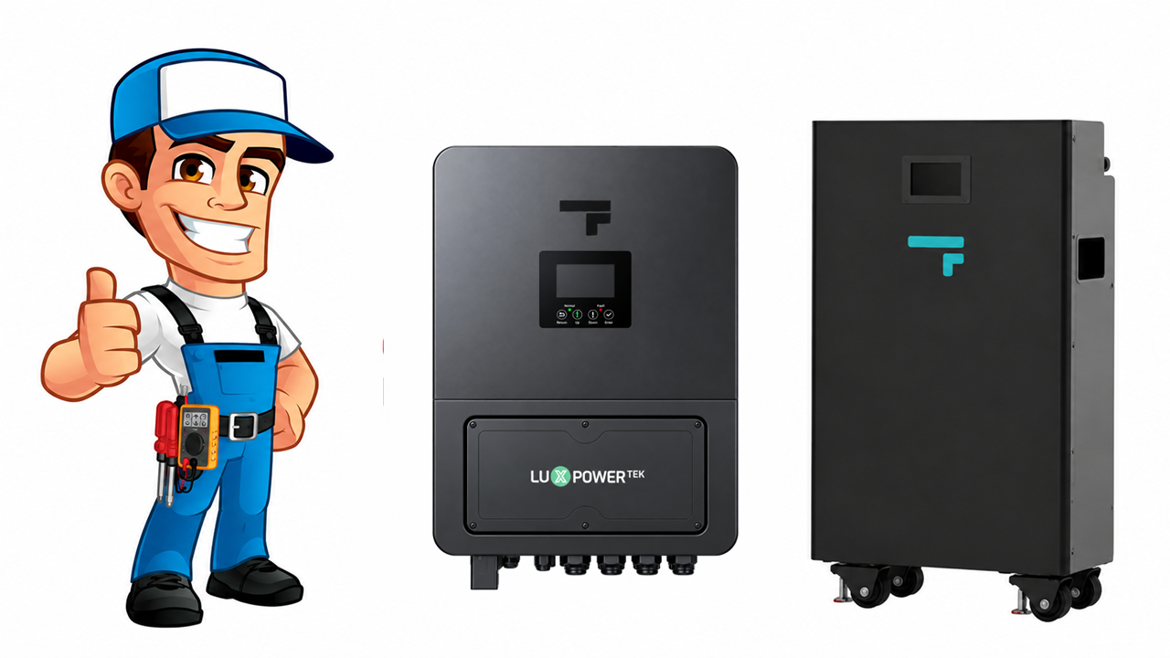 Installed Fogstar-Lux Hybrid 3.6/5/6/7/8/10/12/14kW 1ph | Fogstar Energy | IP65 10yr Warranty Version | Heating Element | Fire Suppression | EPS available | Ave £188/kW