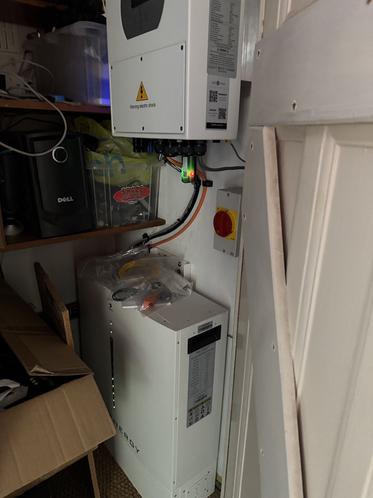 Sunsynk 3.6kw hybrid with GSL 10.24kWh battery installation