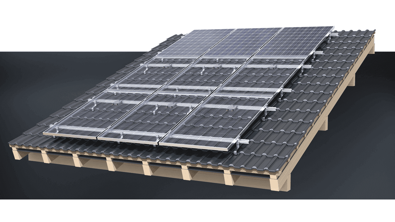 Portrait Fastensol mounting for pitched roof | 1 Per Panel Required