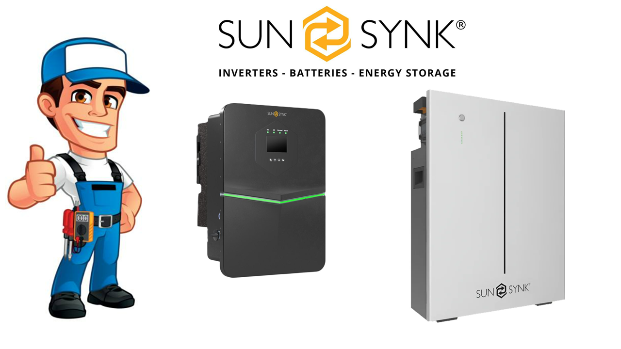 Installed Sunsynk ACURE 3.6/5/7/8kW Hybrids (10yr Warranty) | Sunsynk W10.6 Options | Wall Mounted | Outdoor | Colder Temperatures | On/Off Grid | EPS available | Ave £276/kW