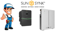 Thumbnail for Installed Sunsynk ACURE 3.6/5/7/8kW Hybrids (10yr Warranty) | Sunsynk W10.6 Options | Wall Mounted | Outdoor | Colder Temperatures | On/Off Grid | EPS available | Ave £276/kW