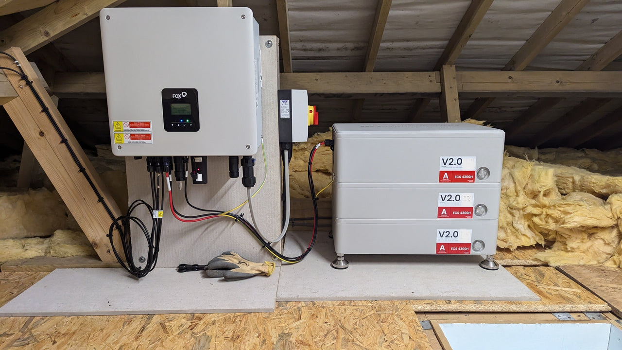Fox ESS AC 5.0kW charger with Cube batteries installation