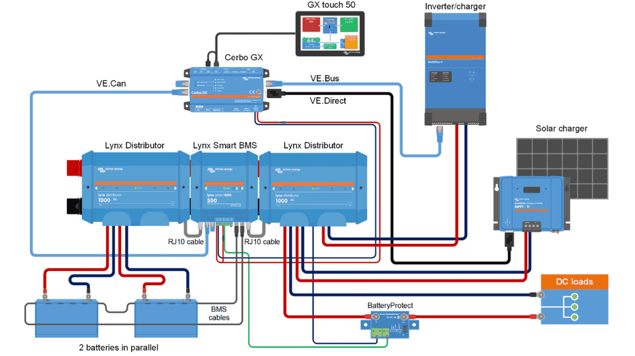 victron smart battery shematics