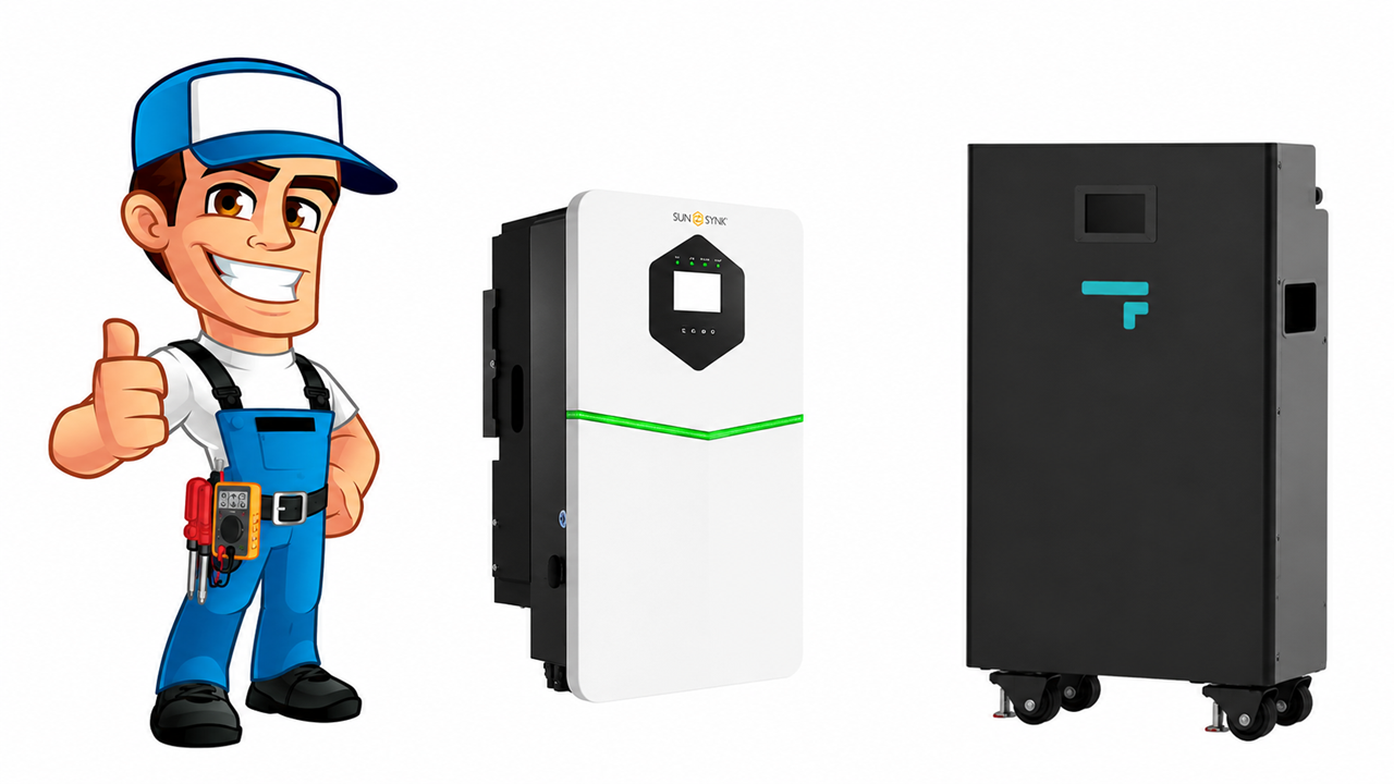 Installed Sunsynk ACURE 3.6/5/7/8kW Hybrid | Fogstar Energy | IP65 10yr Warranty Version | Heating Element | Fire Suppression | Ave £199/kW