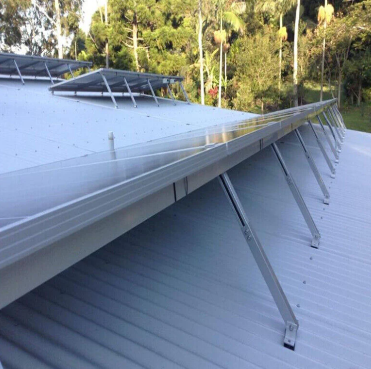 Adjustable tilt mounting frame kit for solar panels to flat service 15 ...