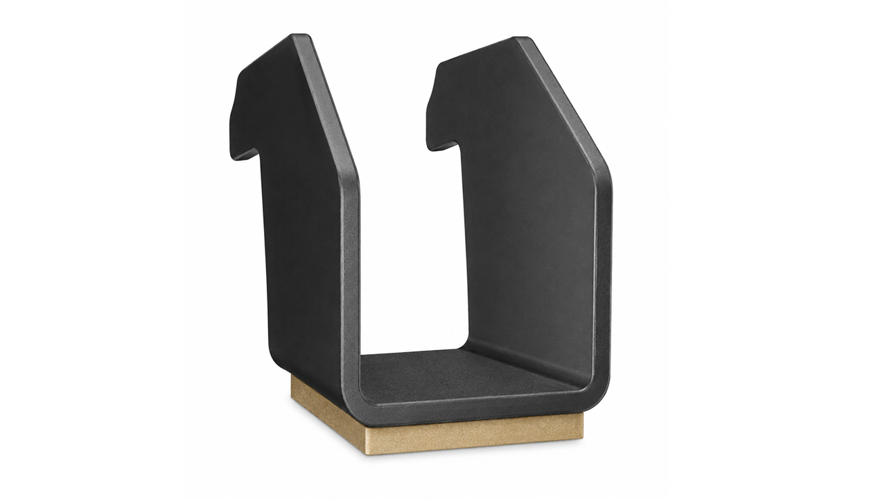 S4 Single Clamp BLACK with EPDM 2.5 mm (H30) + EPDM 1.7 mm