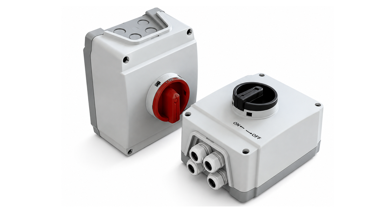 Santon | 4 Pole DC Isolator |16A 1000V | 25A 750V | IP65 Enclosure