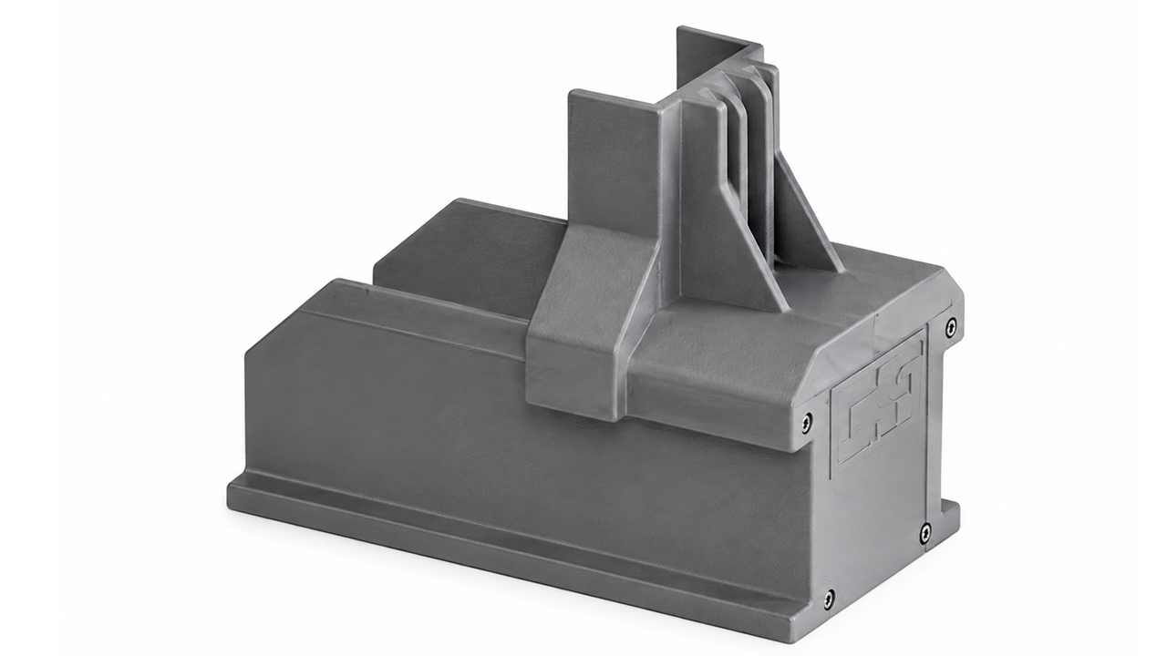 Esdec ClickFit EVO Mounting Rail End Cap Grey