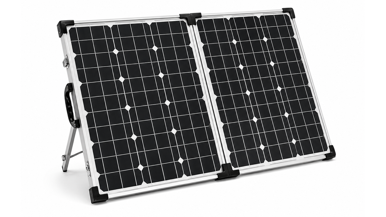 100W 12V Folding Solar Charging Kit with MPPT Controller