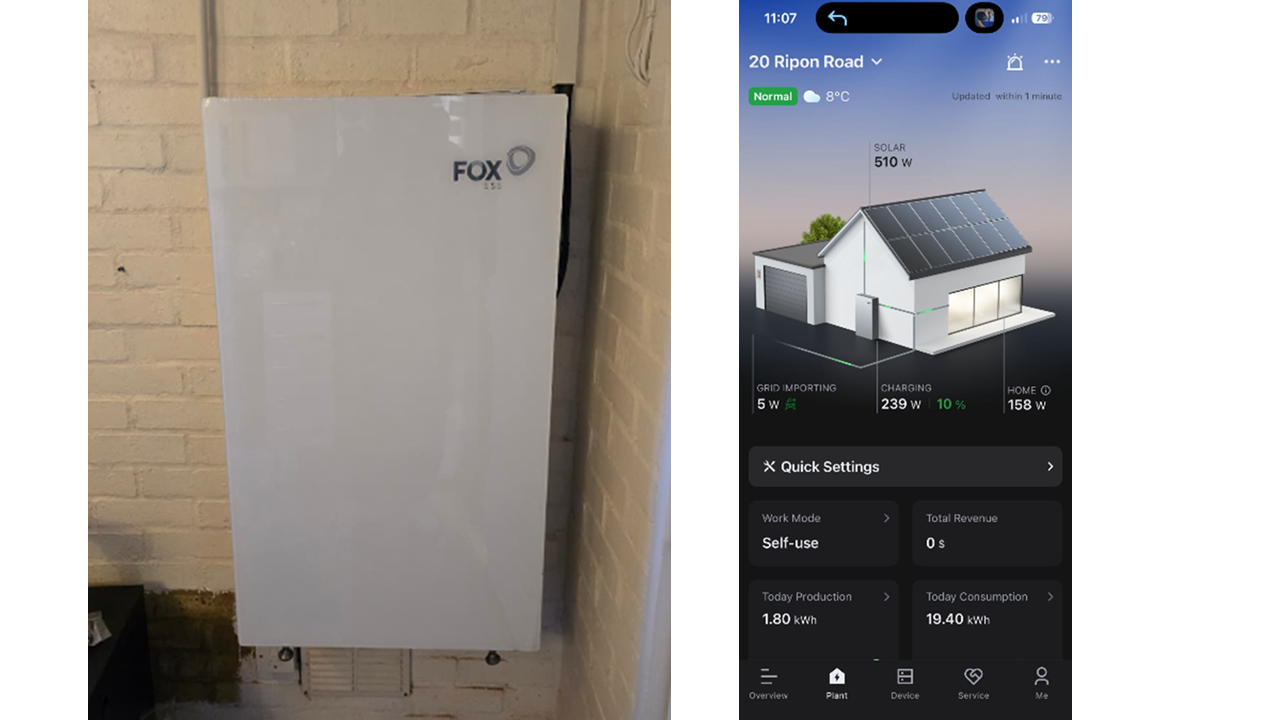 Fox EVO 10kW Hybrid | 10kWh battery | Stevenage