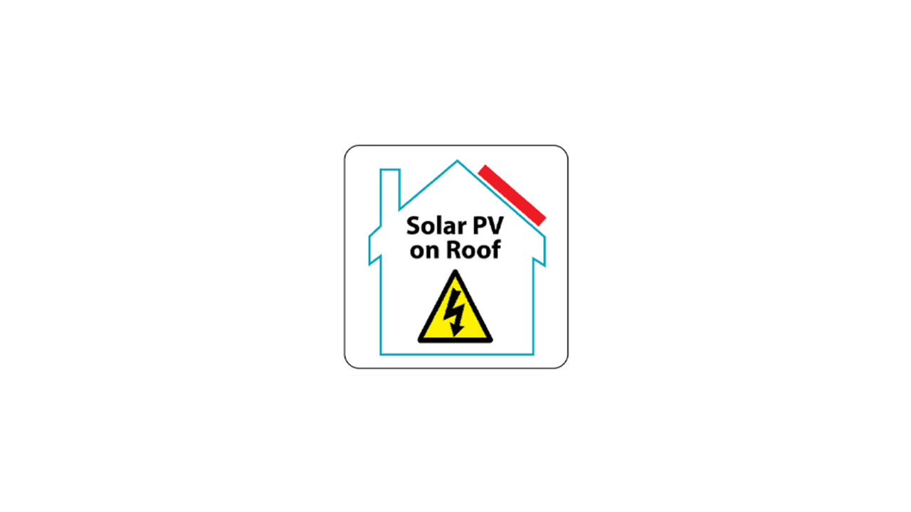 PV Roof Hazard Labels - Safety Sign | Hazard Label – ITS Technologies