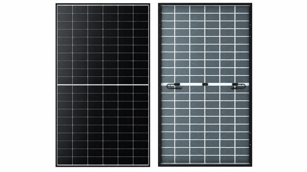 485W | Longi Hi-Mo X10 HVD | Dual Glass Black White Mono | BiFacial Solar Panel | Minimum Order: 6