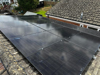 Thumbnail for Rooftop solar panels installation in residential area
