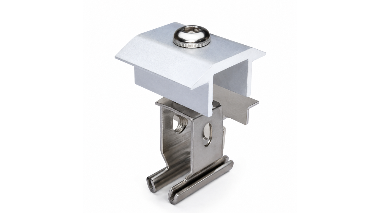 Renusol Middle Clamp+ 30 - 50mm Silver