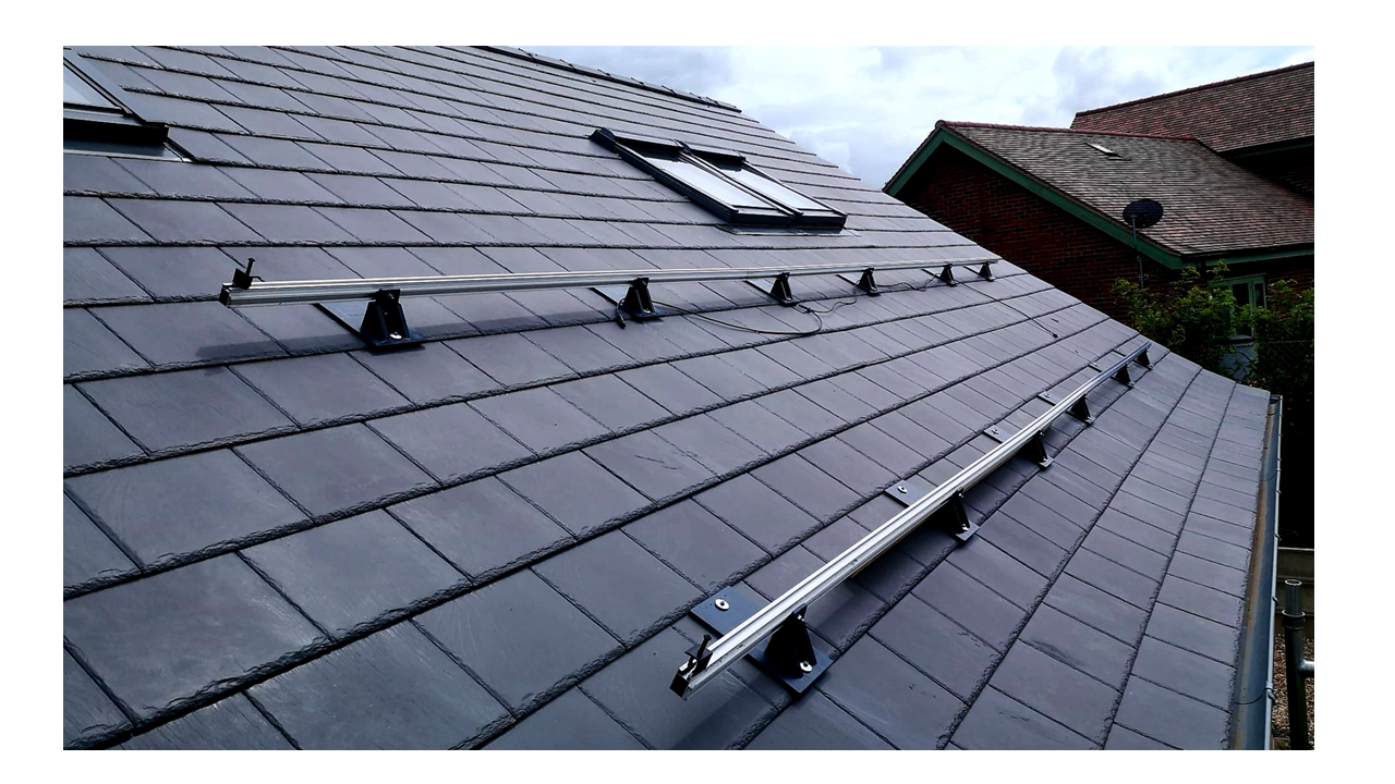 Solar Panel Bracket Kit, 8Pcs Solar Roof Mounting 30mm/35mm Rail Clamp Kit For 3 Pieces Solar Panels, Suitable For Metal Roof, Tin Roof, Flat Roof, Sheet Roof