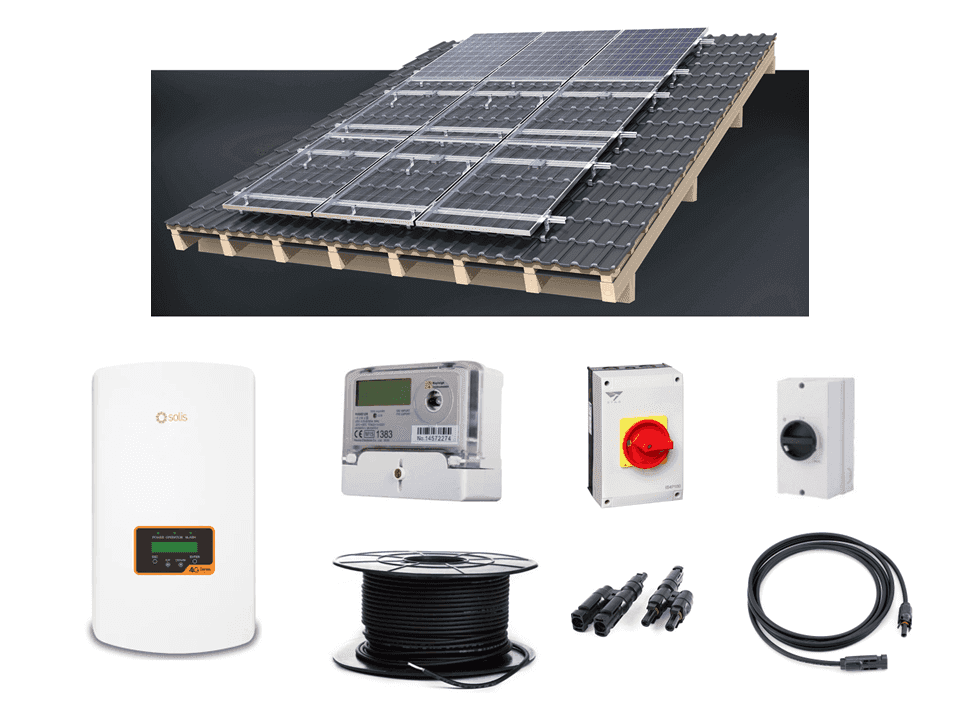 Complete kit: 10 panel 5kW solar with choice of panels