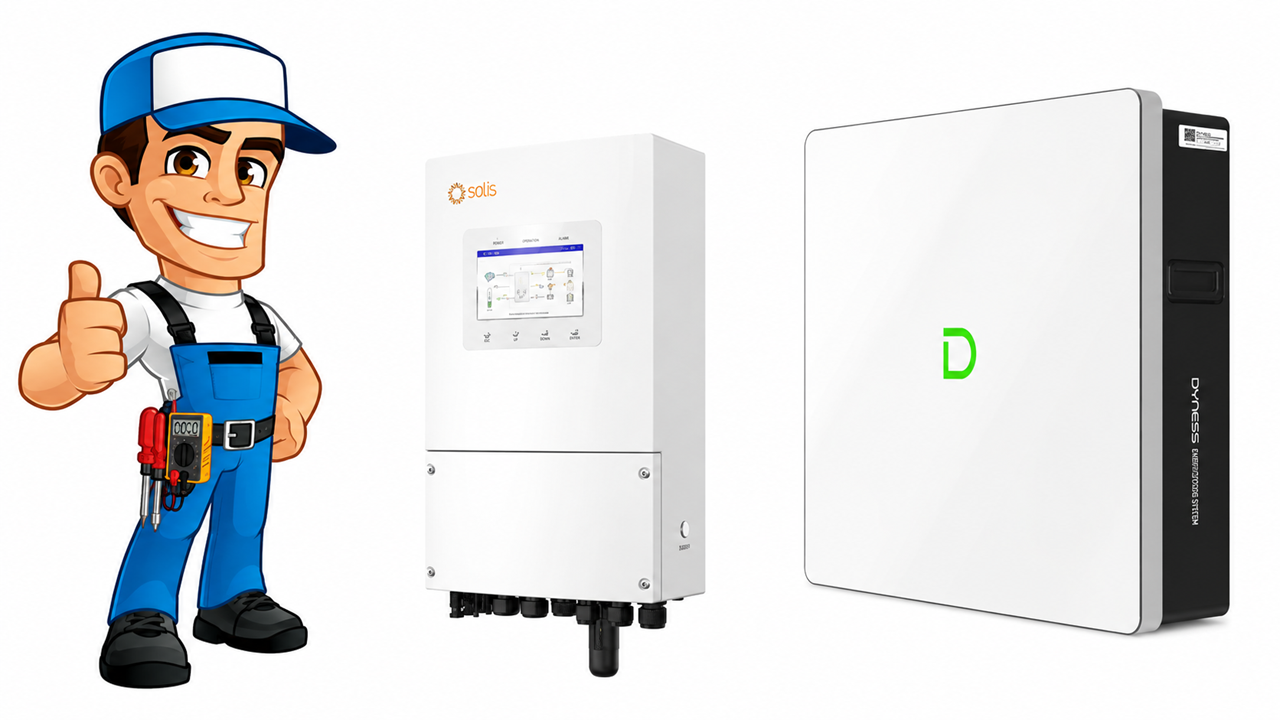 Installed Solis 3.6/5/6/8/10kW 1ph Hybrid PLUS | Dyness Powerbox G2 10.24kWh