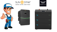 Thumbnail for Installed Sunsynk ACURE 7/8kW Hybrid 1ph | AI Optimised | Fogstar Energy 32.2 - 128kWh Modular Battery Stack | IP65 | Heating Element | Fire Suppression  | EPS available | Ave £146/kW